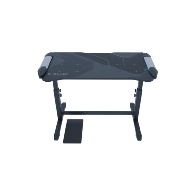 GAMING DESK (โต๊ะเกมมิ่ง) E-BLUE EGT576 HEIGHT-ADJUSTABE & GLOWING SIZE L (EGT576BKAA-IA)