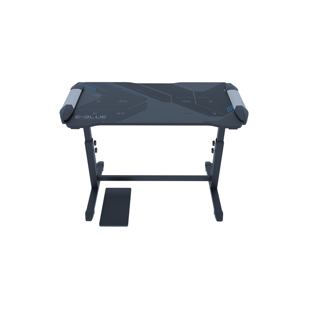 GAMING DESK (โต๊ะเกมมิ่ง) E-BLUE EGT576 HEIGHT-ADJUSTABE & GLOWING SIZE L (EGT576BKAA-IA)