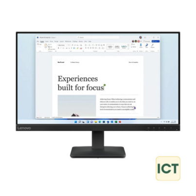 MONITOR (จอมอนิเตอร์) LENOVO L24-4E - 23.8 IPS FHD 100Hz (3Y)